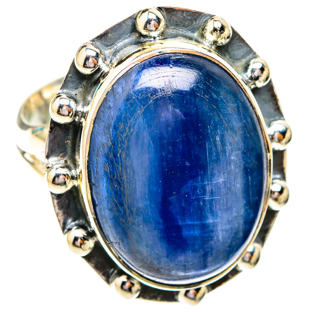 Kyanite, Tanzanite, Rainbow Moonstone Rings handcrafted by Anasilvercos - RING119244 - Photo 2