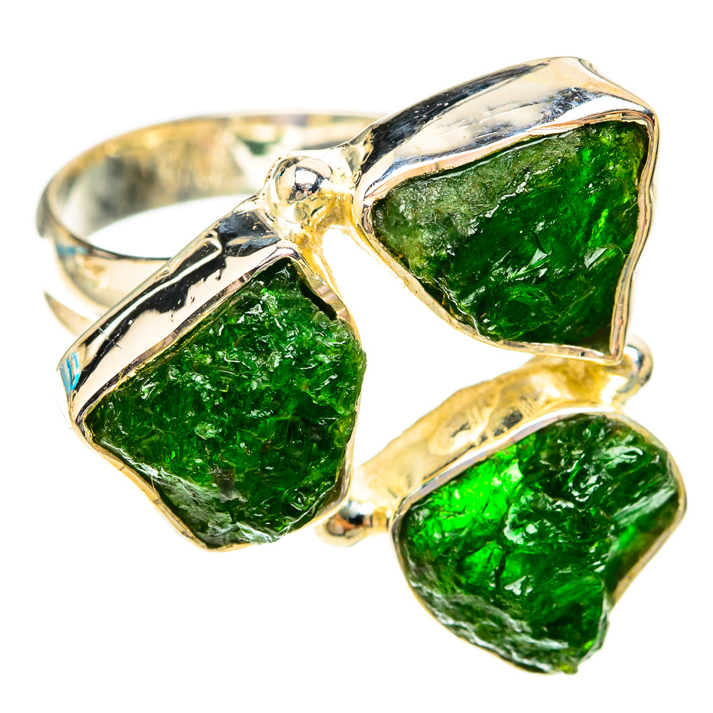 Chrome Diopside Rings handcrafted by Anasilvercos - RING119278 - Photo 2