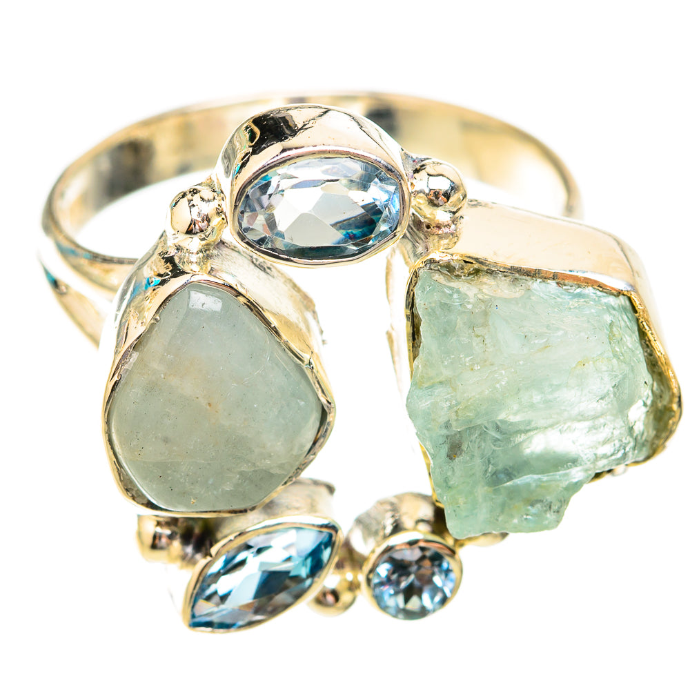 Aquamarine, Blue Topaz Rings handcrafted by Anasilvercos - RING119319 - Photo 2