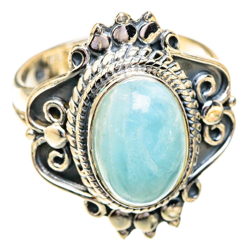 Aquamarine Rings handcrafted by Anasilvercos - RING119322 - Photo 2
