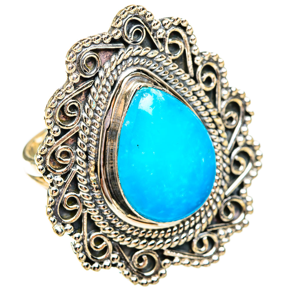 Smithsonite Rings handcrafted by Anasilvercos - RING119390 - Photo 2