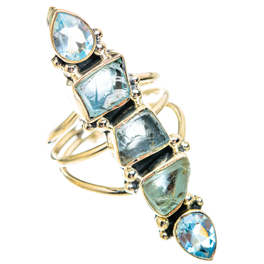 Aquamarine, Blue Topaz Rings handcrafted by Anasilvercos - RING119391 - Photo 2