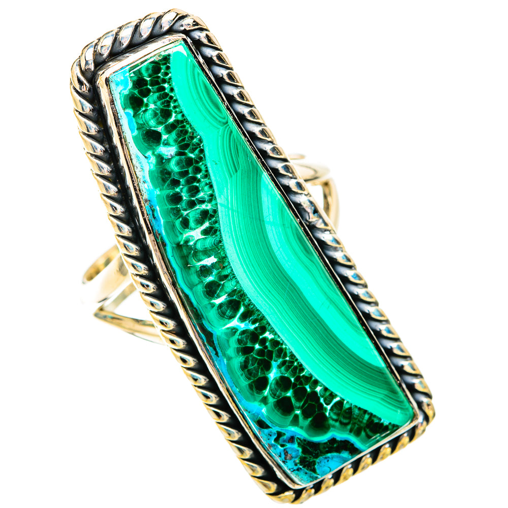 Malachite In Chrysocolla Rings handcrafted by Anasilvercos - RING119394 - Photo 2