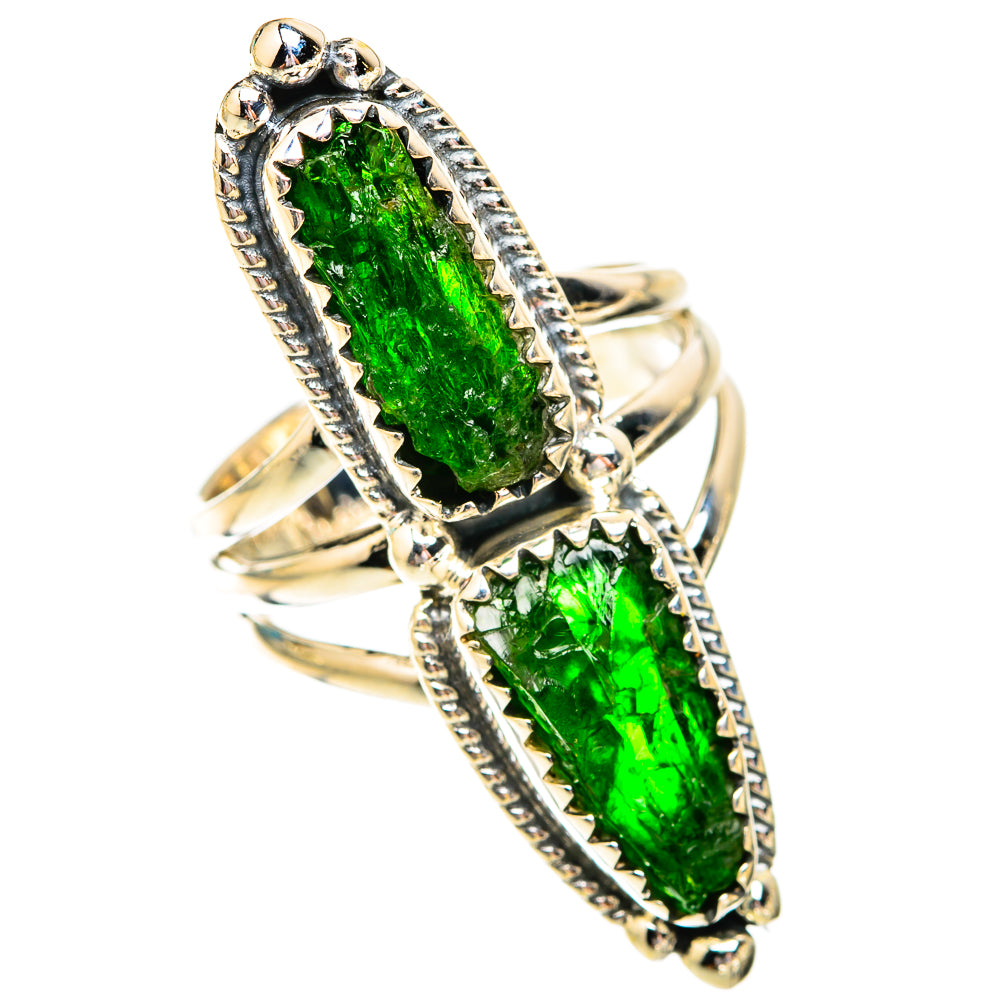 Chrome Diopside Rings handcrafted by Anasilvercos - RING119395 - Photo 2