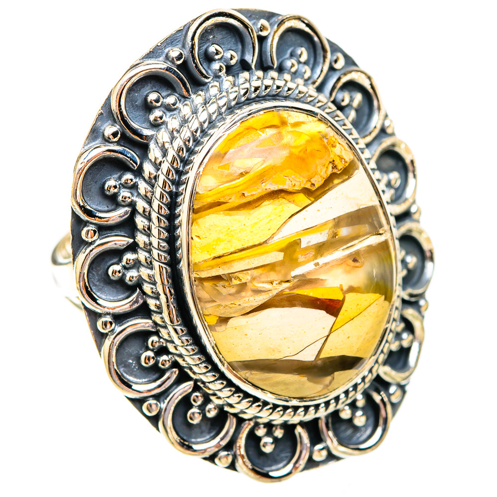 Brecciated Mookaite Rings handcrafted by Anasilvercos - RING119411 - Photo 2