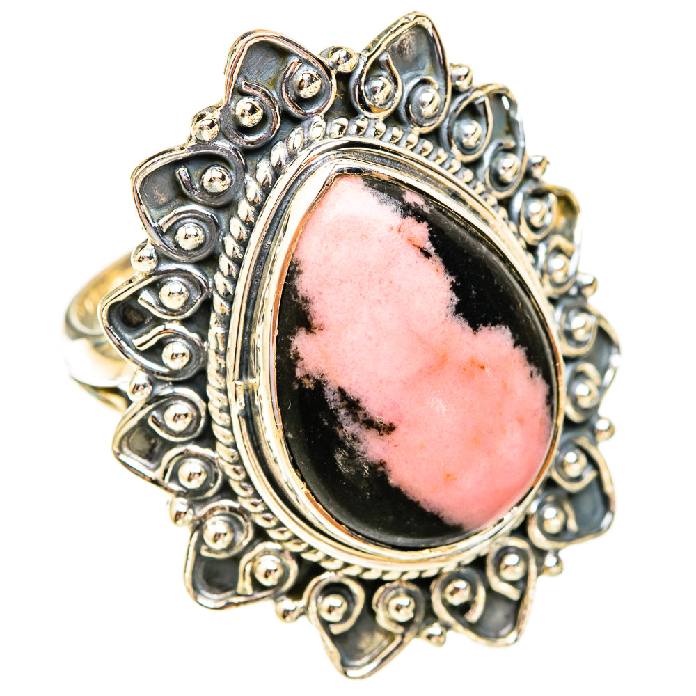 Rhodonite Rings handcrafted by Anasilvercos - RING119412 - Photo 2