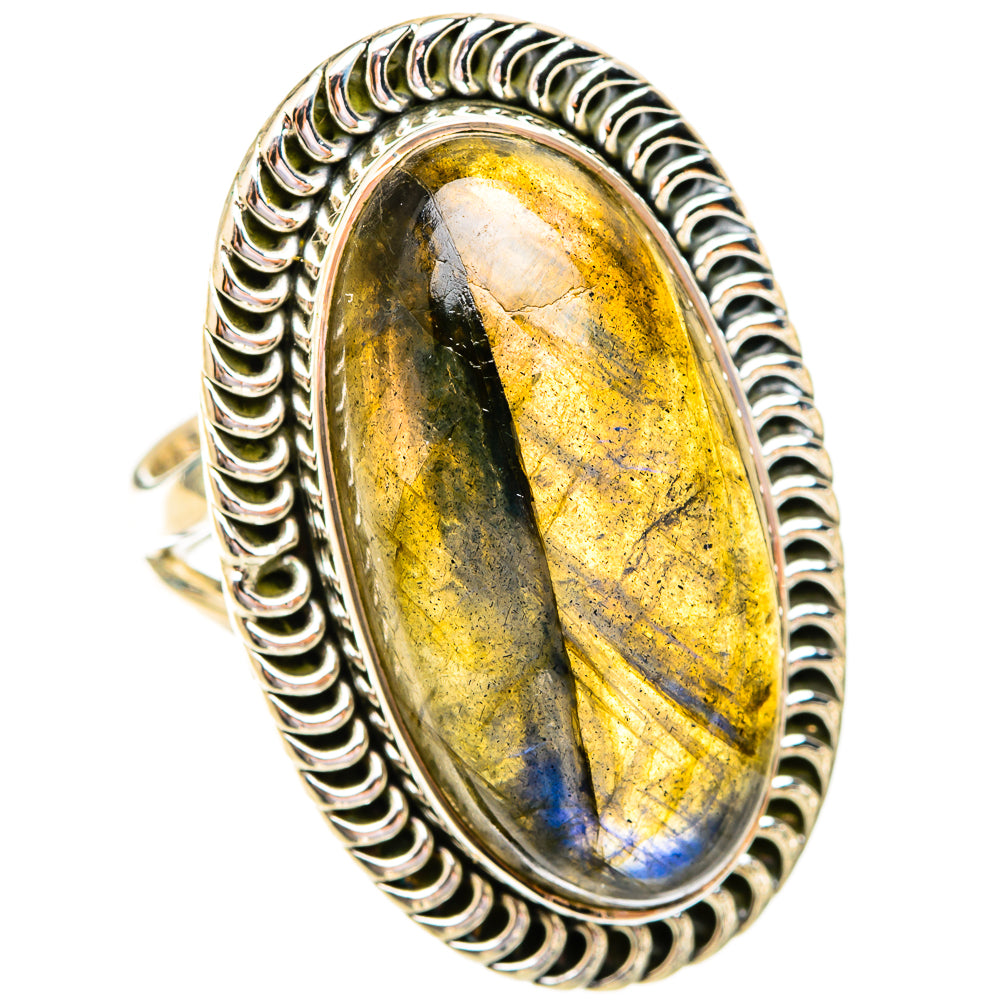 Labradorite Rings handcrafted by Anasilvercos - RING119435 - Photo 2