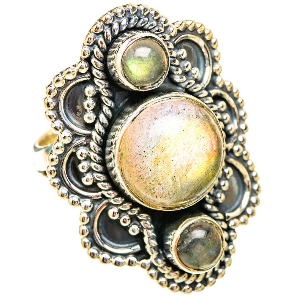 Labradorite Rings handcrafted by Anasilvercos - RING119501 - Photo 2