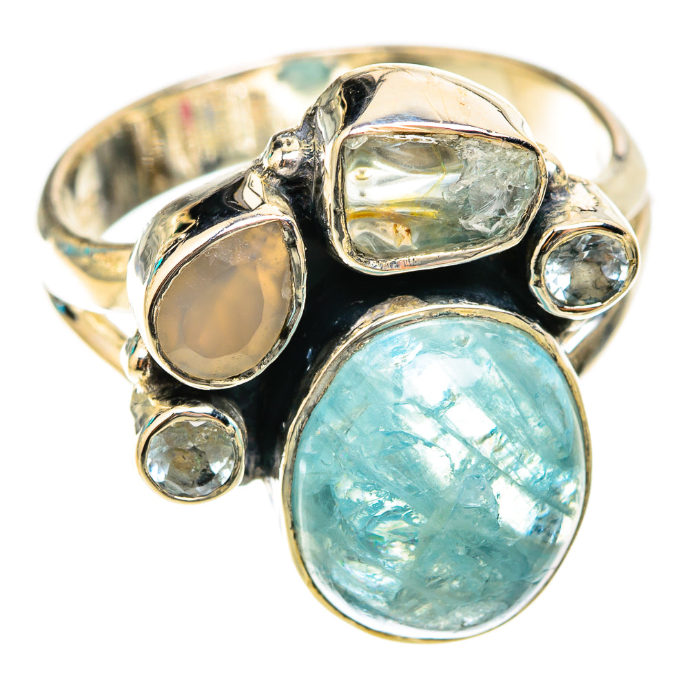 Aquamarine Rings handcrafted by Anasilvercos - RING119514 - Photo 2