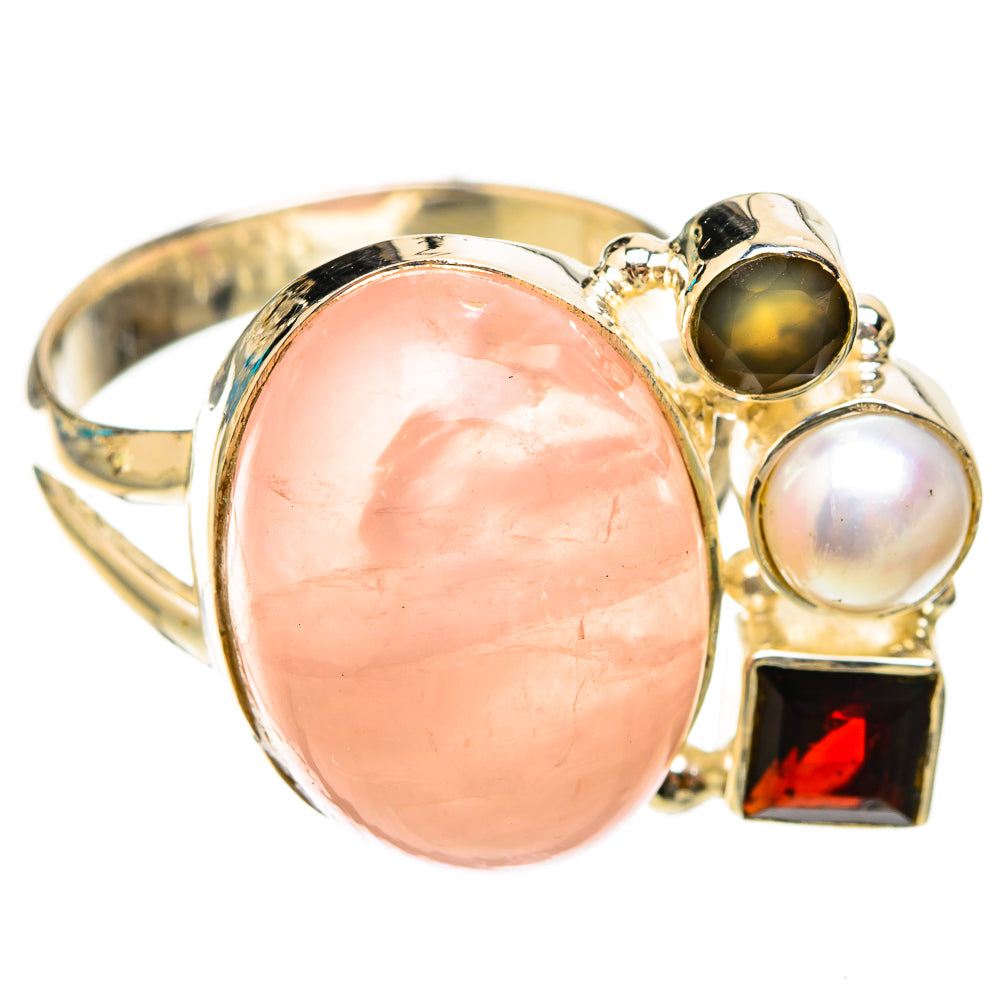 Rose Quartz Rings handcrafted by Anasilvercos - RING119526 - Photo 2
