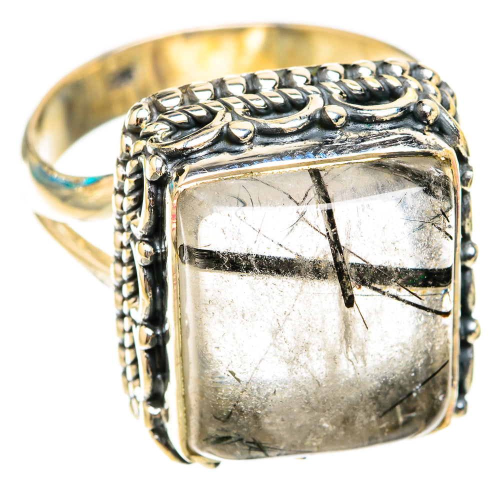 Tourmalinated Quartz Rings handcrafted by Anasilvercos - RING119610 - Photo 2