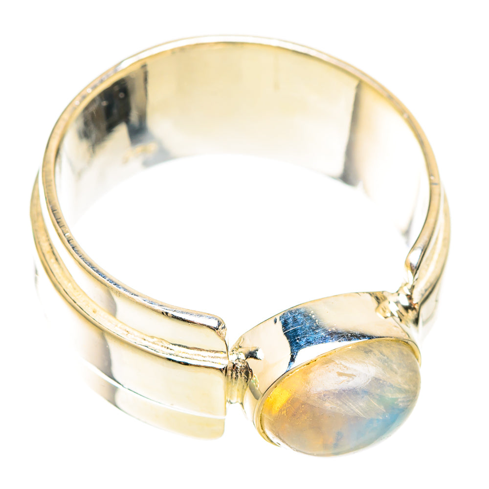 Rainbow Moonstone Rings handcrafted by Anasilvercos - RING119612 - Photo 2
