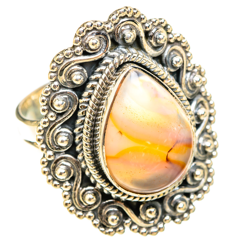 Botswana Agate Rings handcrafted by Anasilvercos - RING119627 - Photo 2