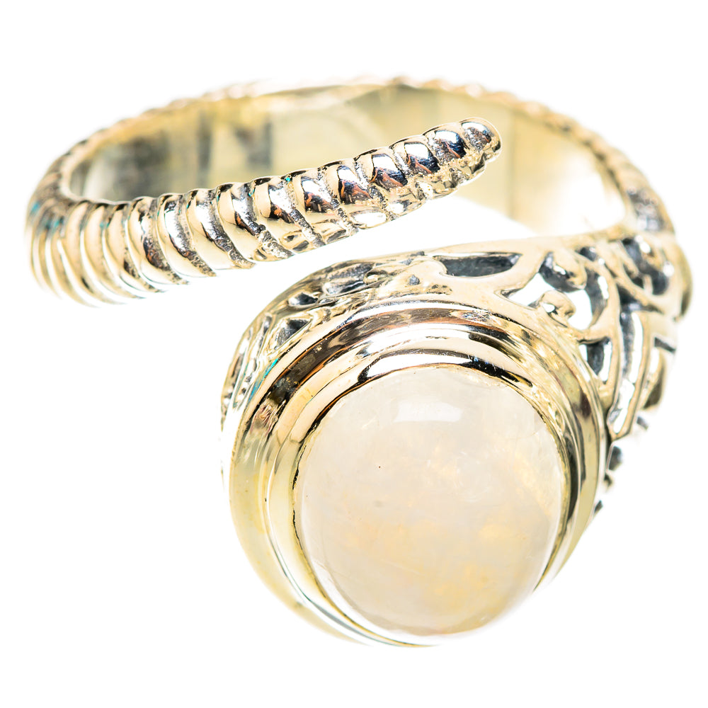 Rainbow Moonstone Rings handcrafted by Anasilvercos - RING119635 - Photo 2