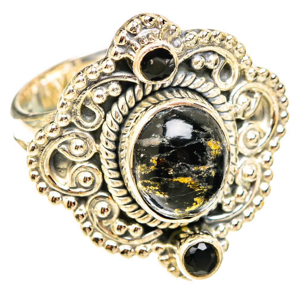 Black Copper Onyx Rings handcrafted by Anasilvercos - RING119657 - Photo 2