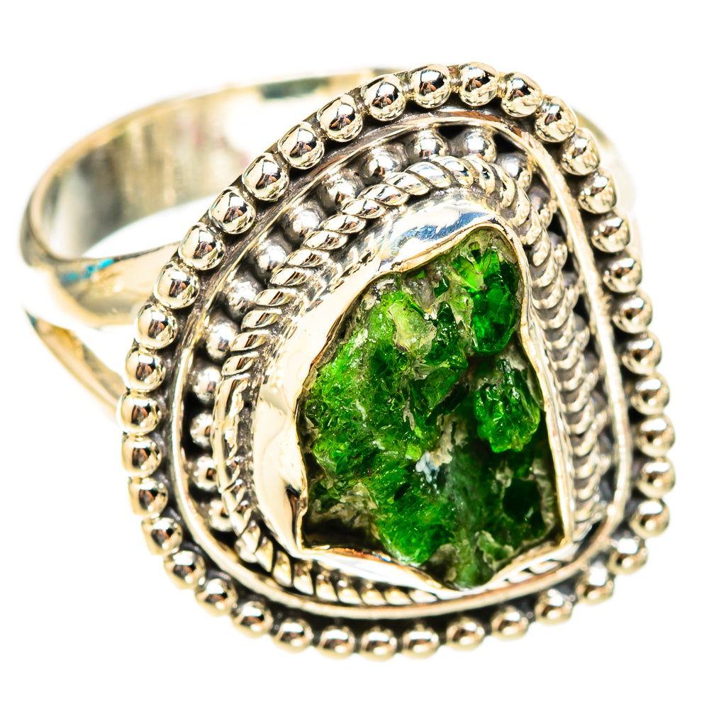 Chrome Diopside Rings handcrafted by Anasilvercos - RING119672 - Photo 2