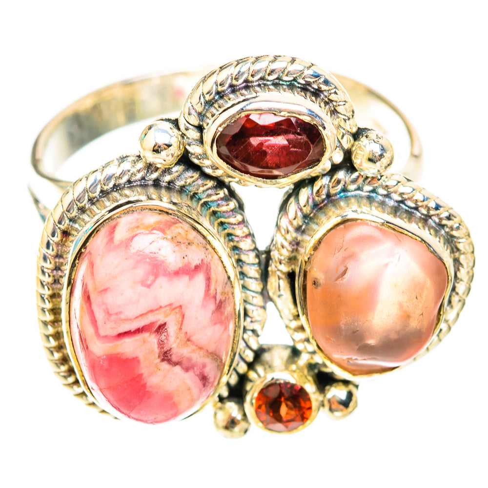 Rhodochrosite Rings handcrafted by Anasilvercos - RING119678 - Photo 2