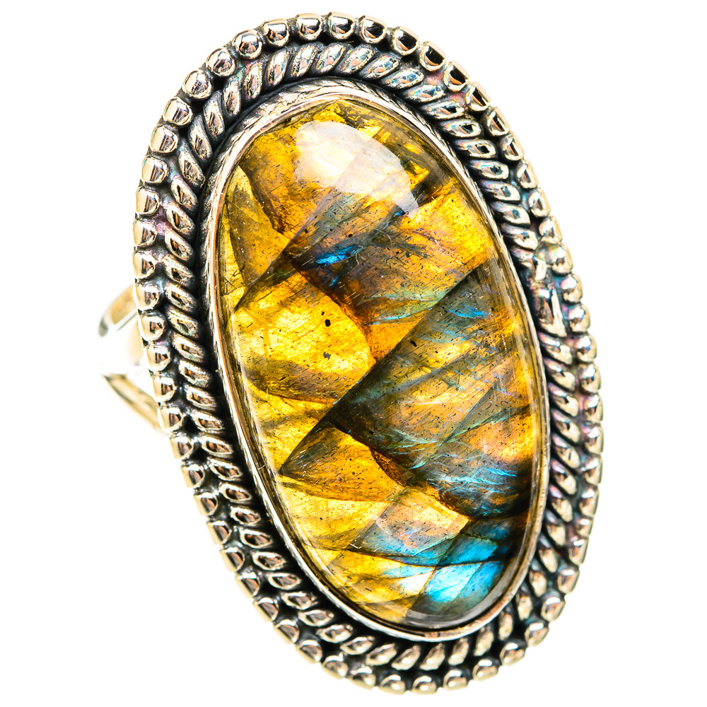 Labradorite Rings handcrafted by Anasilvercos - RING119685 - Photo 2