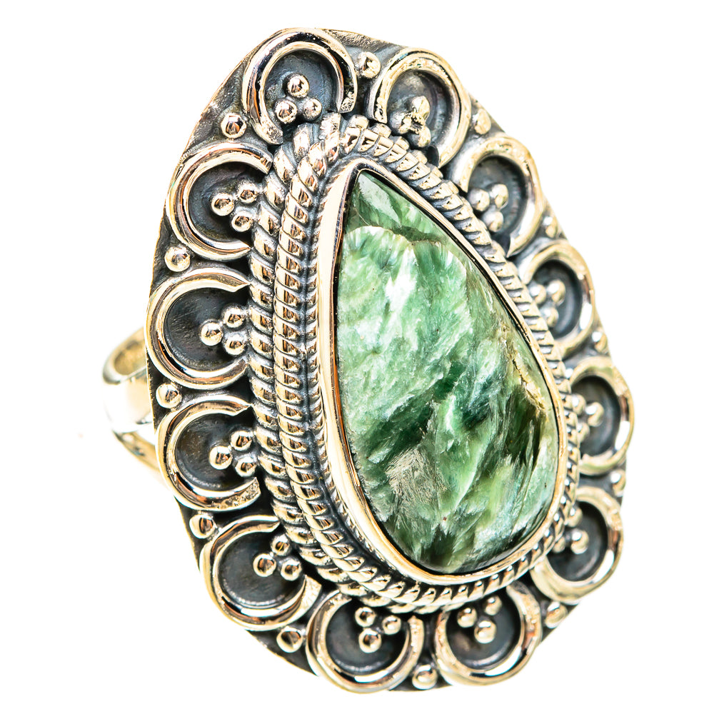 Seraphinite Rings handcrafted by Anasilvercos - RING119693 - Photo 2