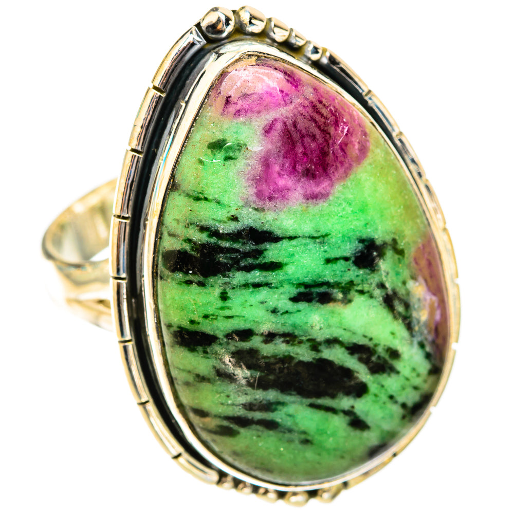 Ruby Zoisite Rings handcrafted by Anasilvercos - RING119698 - Photo 2