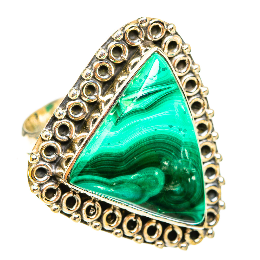 Malachite Rings handcrafted by Anasilvercos - RING119701 - Photo 2