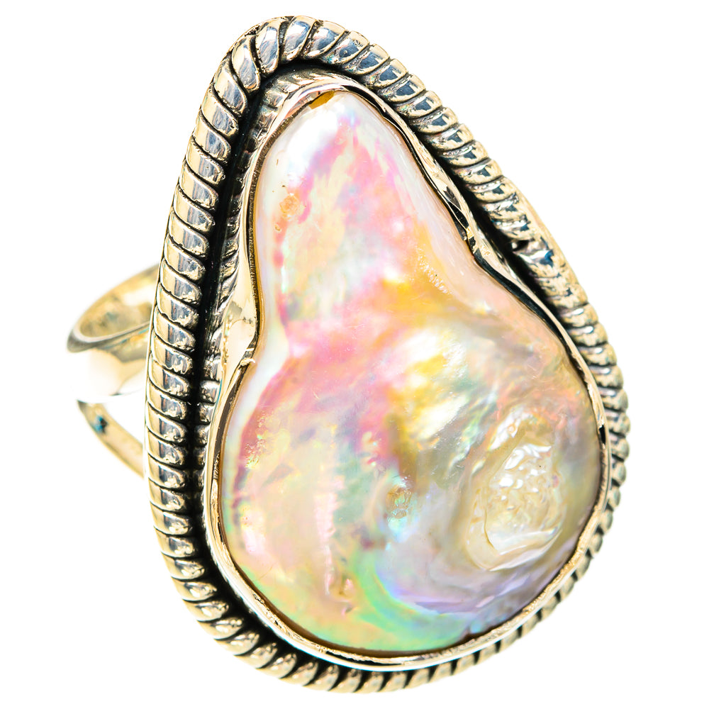 Mother Of Pearl Rings handcrafted by Anasilvercos - RING119719 - Photo 2