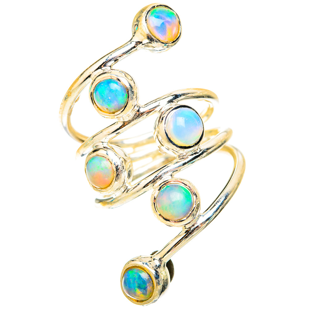 Ethiopian Opal Rings handcrafted by Anasilvercos - RING119729 - Photo 2