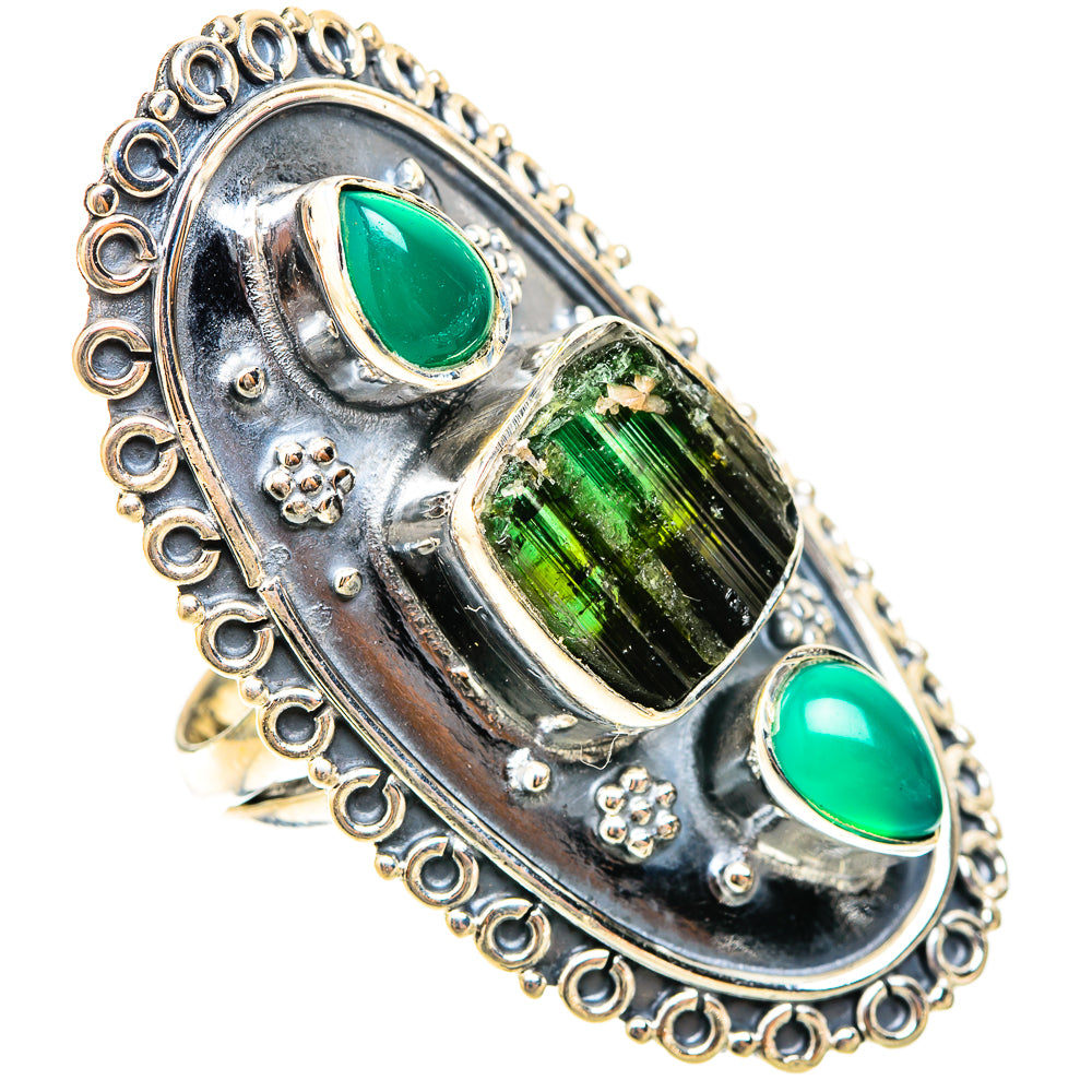Chrome Diopside Rings handcrafted by Anasilvercos - RING119745 - Photo 2