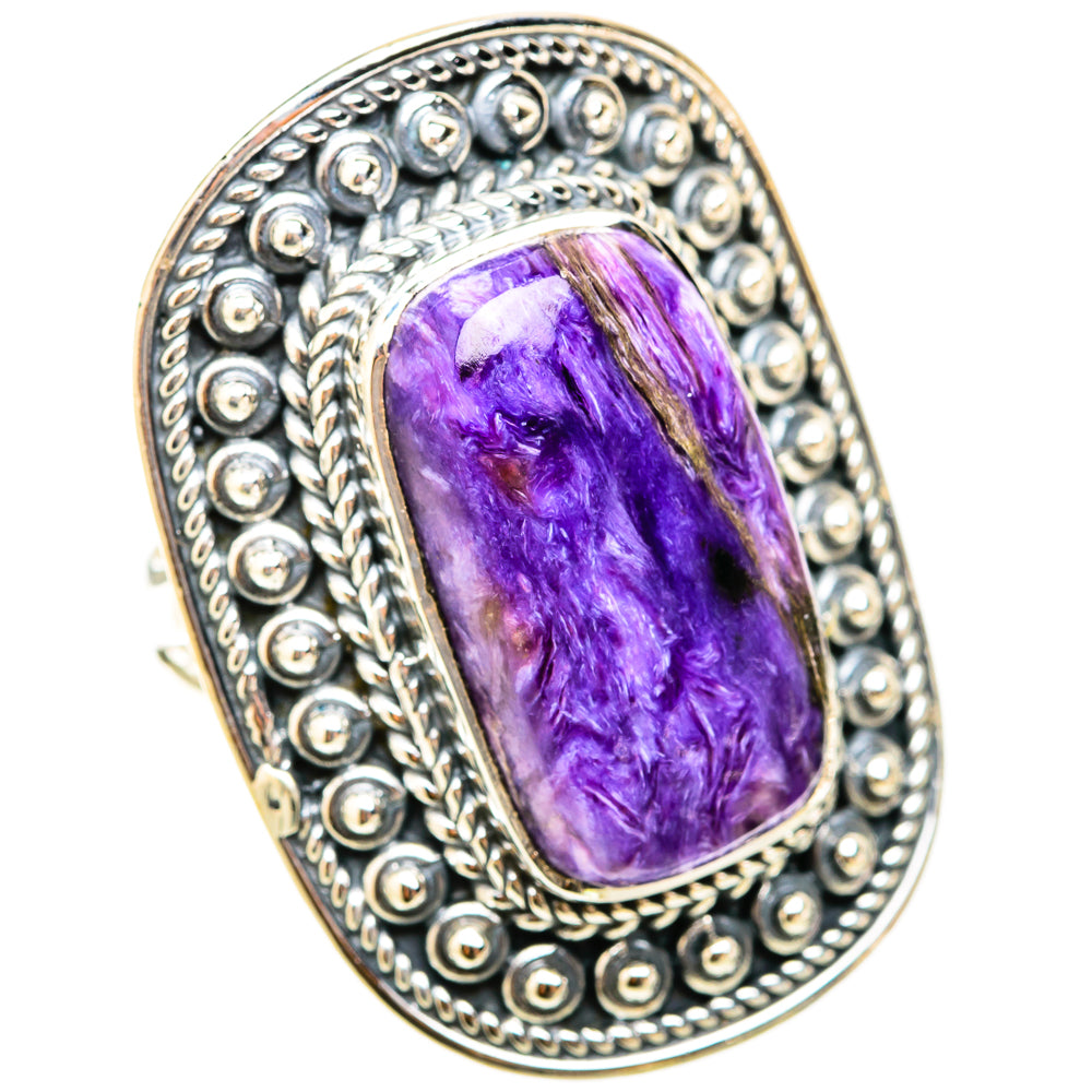Charoite Rings handcrafted by Anasilvercos - RING119763 - Photo 2