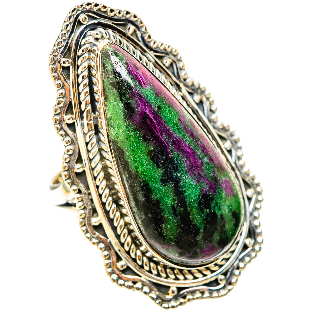 Ruby Zoisite Rings handcrafted by Anasilvercos - RING119784 - Photo 2