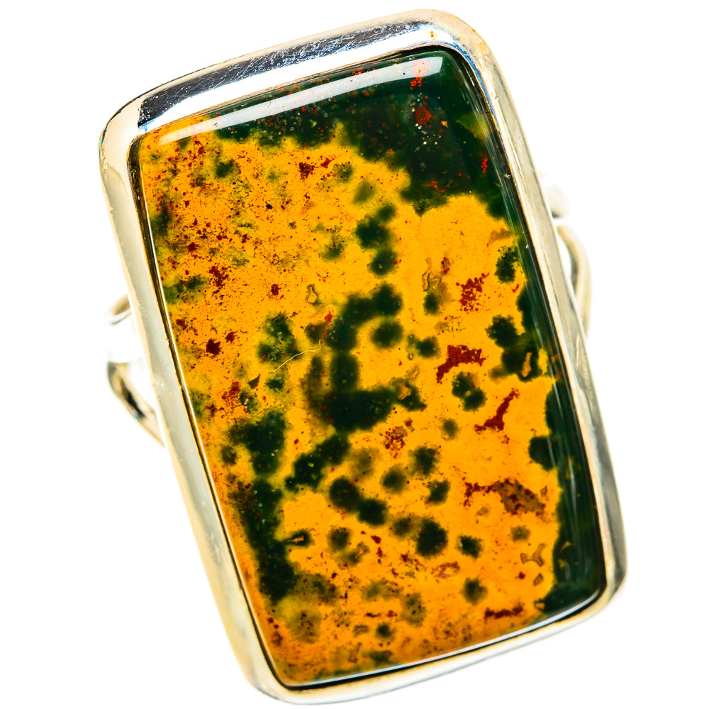 Ocean Jasper Rings handcrafted by Anasilvercos - RING119788 - Photo 2
