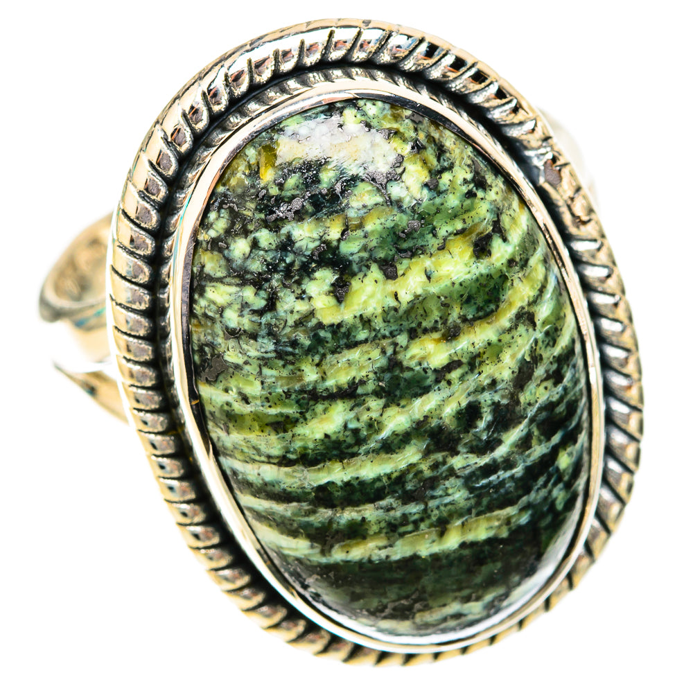 Green Swiss Opal Rings handcrafted by Anasilvercos - RING119852 - Photo 2