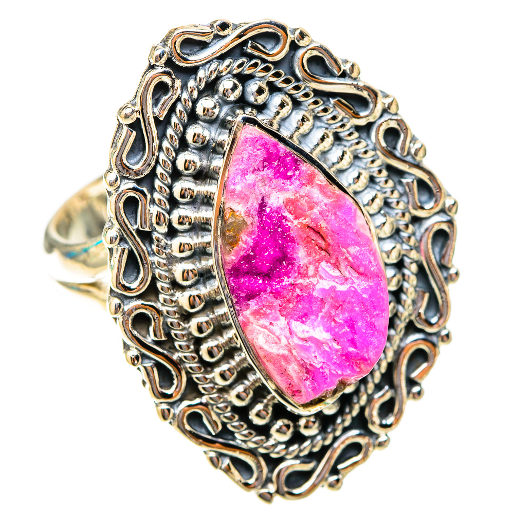 Cobalto Calcite Druzy Rings handcrafted by Anasilvercos - RING119861 - Photo 2