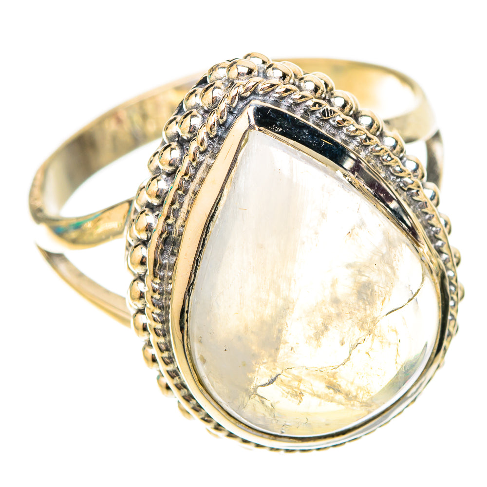 Rainbow Moonstone Rings handcrafted by Anasilvercos - RING119867 - Photo 2