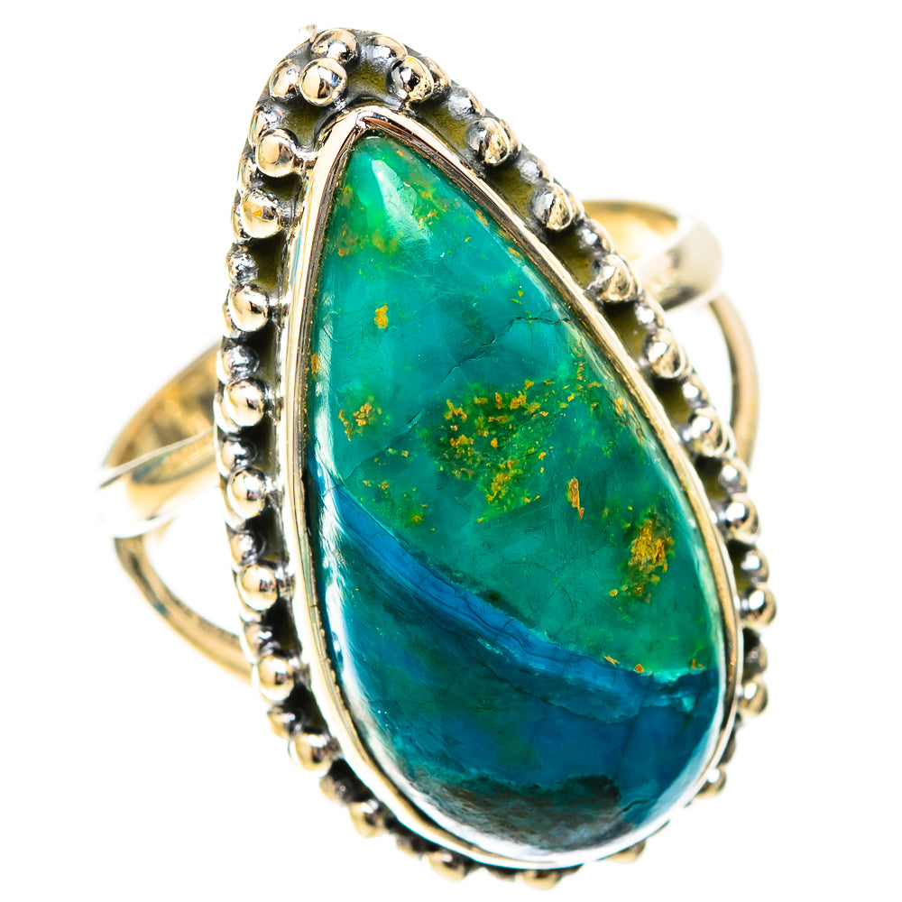 Chrysocolla Rings handcrafted by Anasilvercos - RING119873 - Photo 2