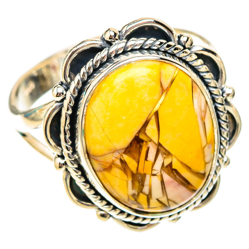 Brecciated Mookaite Rings handcrafted by Anasilvercos - RING119888 - Photo 2