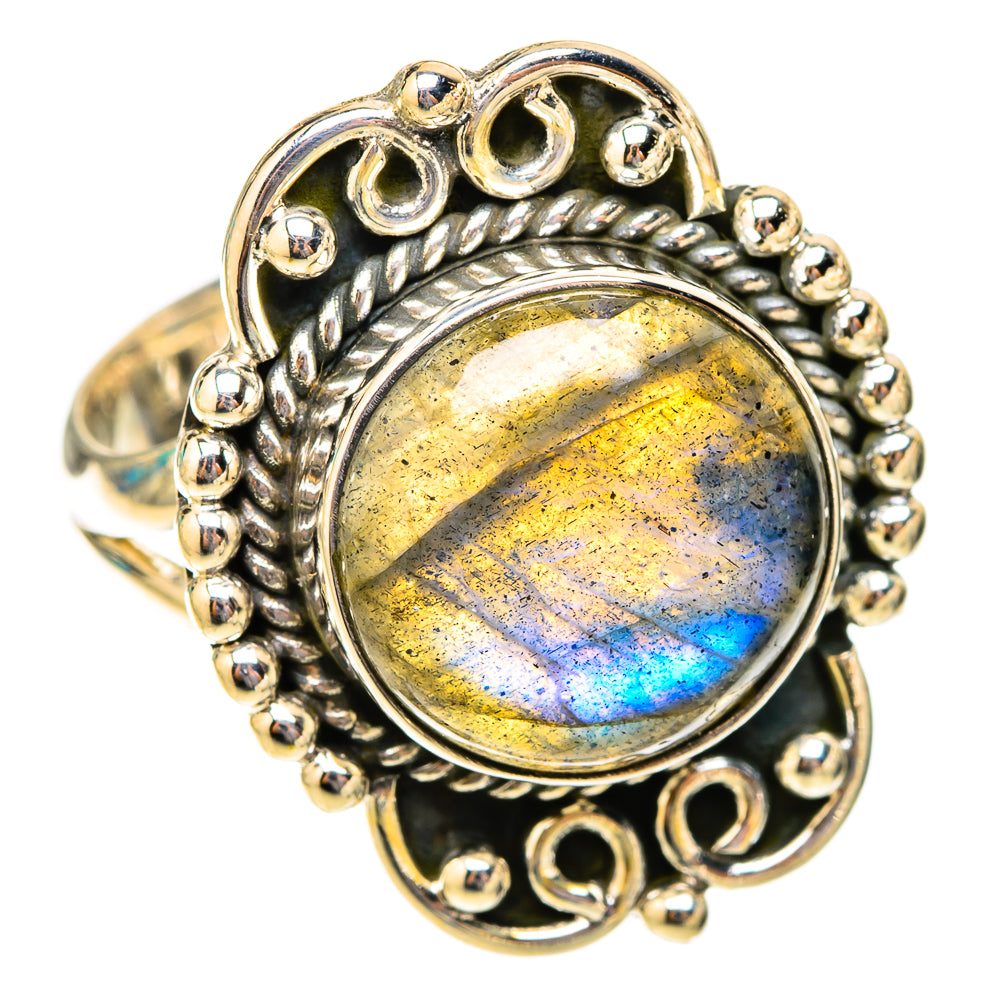Labradorite Rings handcrafted by Anasilvercos - RING119905 - Photo 2