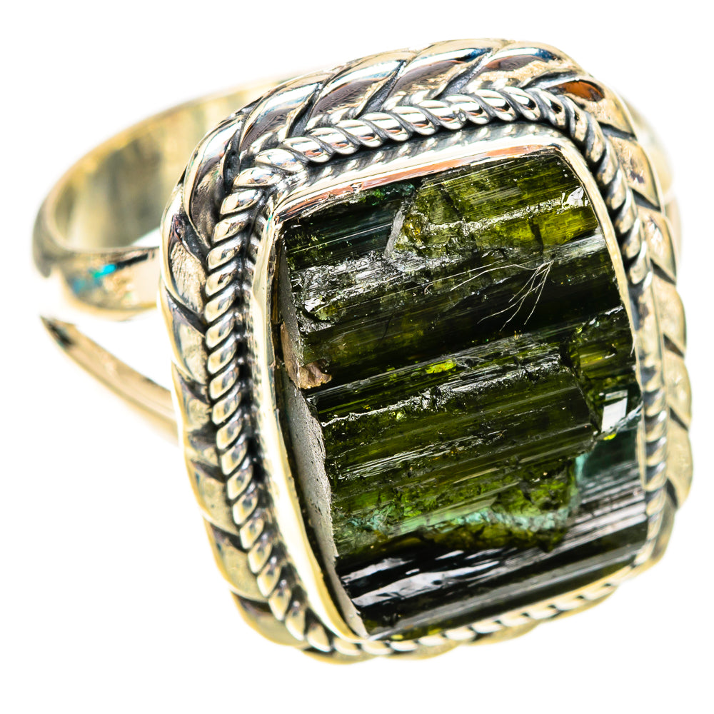 Green Tourmaline Rings handcrafted by Anasilvercos - RING119911 - Photo 2