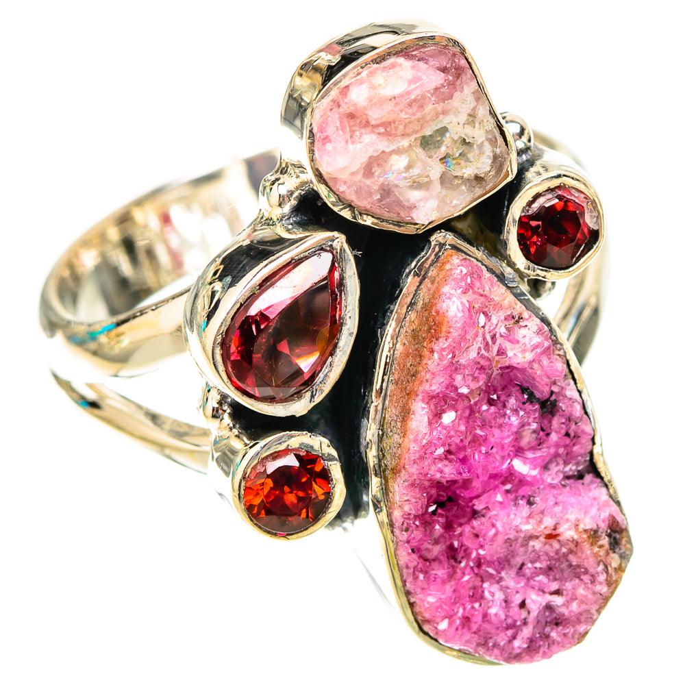 Cobalto Calcite Druzy Rings handcrafted by Anasilvercos - RING119918 - Photo 2