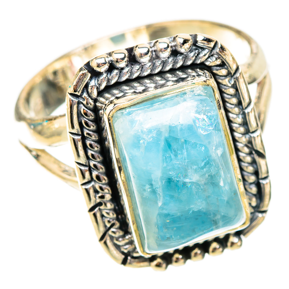 Aquamarine Rings handcrafted by Anasilvercos - RING119930 - Photo 2