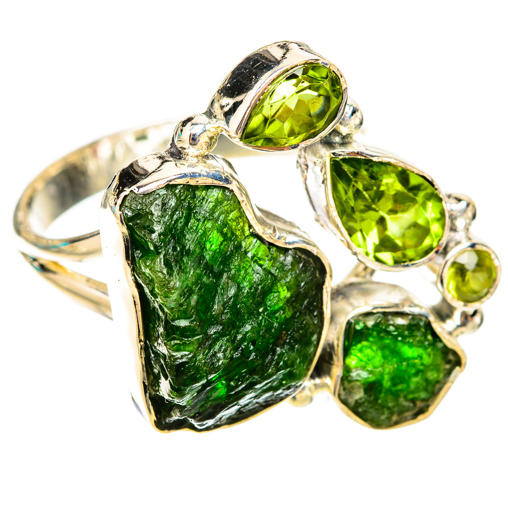 Chrome Diopside Rings handcrafted by Anasilvercos - RING119935 - Photo 2