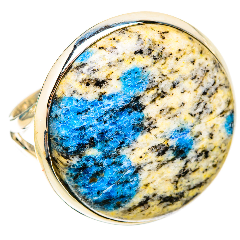 K2 Blue Azurite Rings handcrafted by Anasilvercos - RING119962 - Photo 2