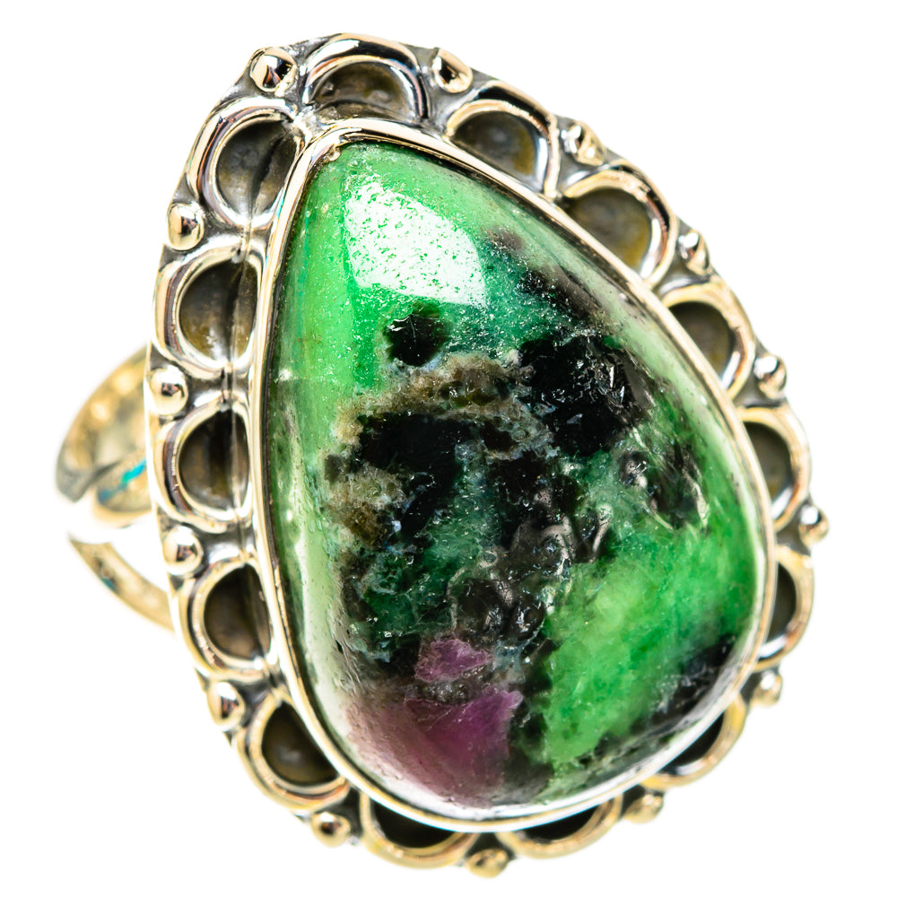 Ruby Zoisite Rings handcrafted by Anasilvercos - RING119970 - Photo 2