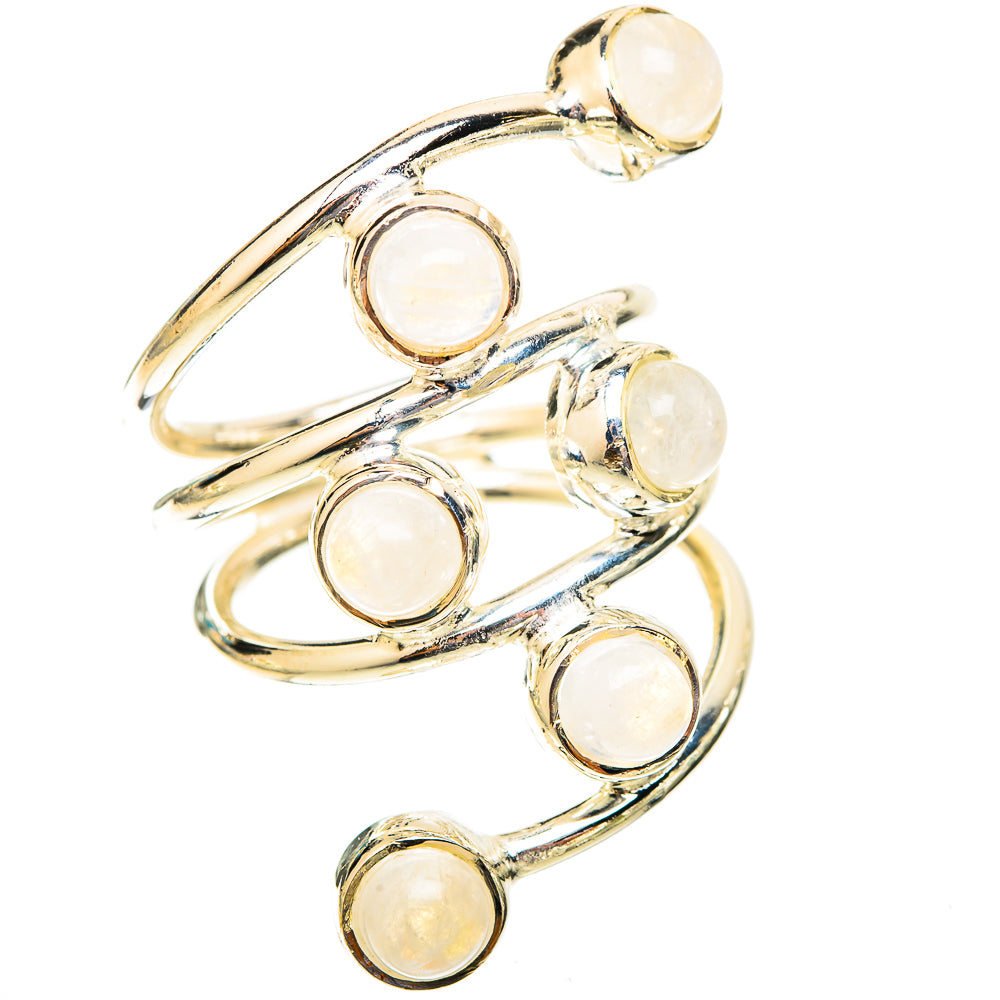 Rainbow Moonstone Rings handcrafted by Anasilvercos - RING120000 - Photo 2