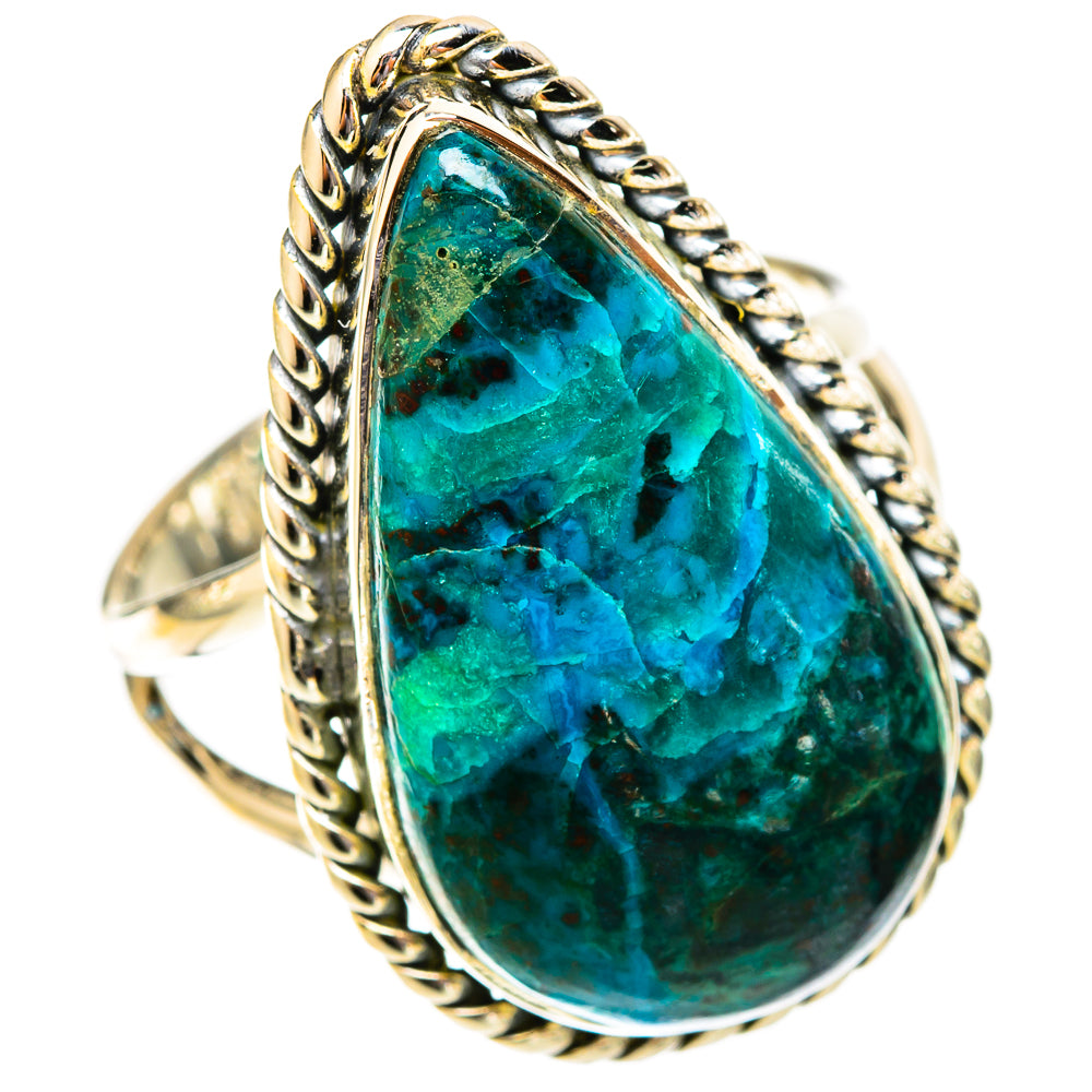 Chrysocolla Rings handcrafted by Anasilvercos - RING120017 - Photo 2
