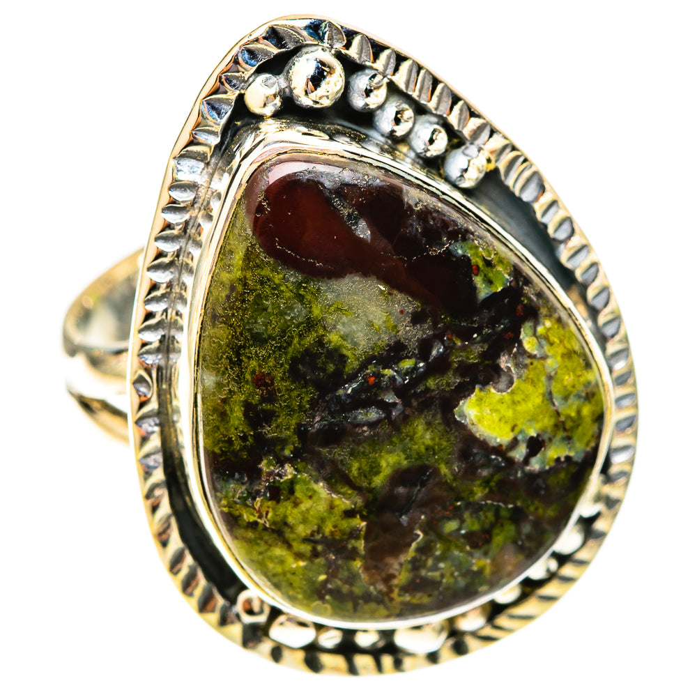 Dragon's Blood Stone Rings handcrafted by Anasilvercos - RING120028 - Photo 2