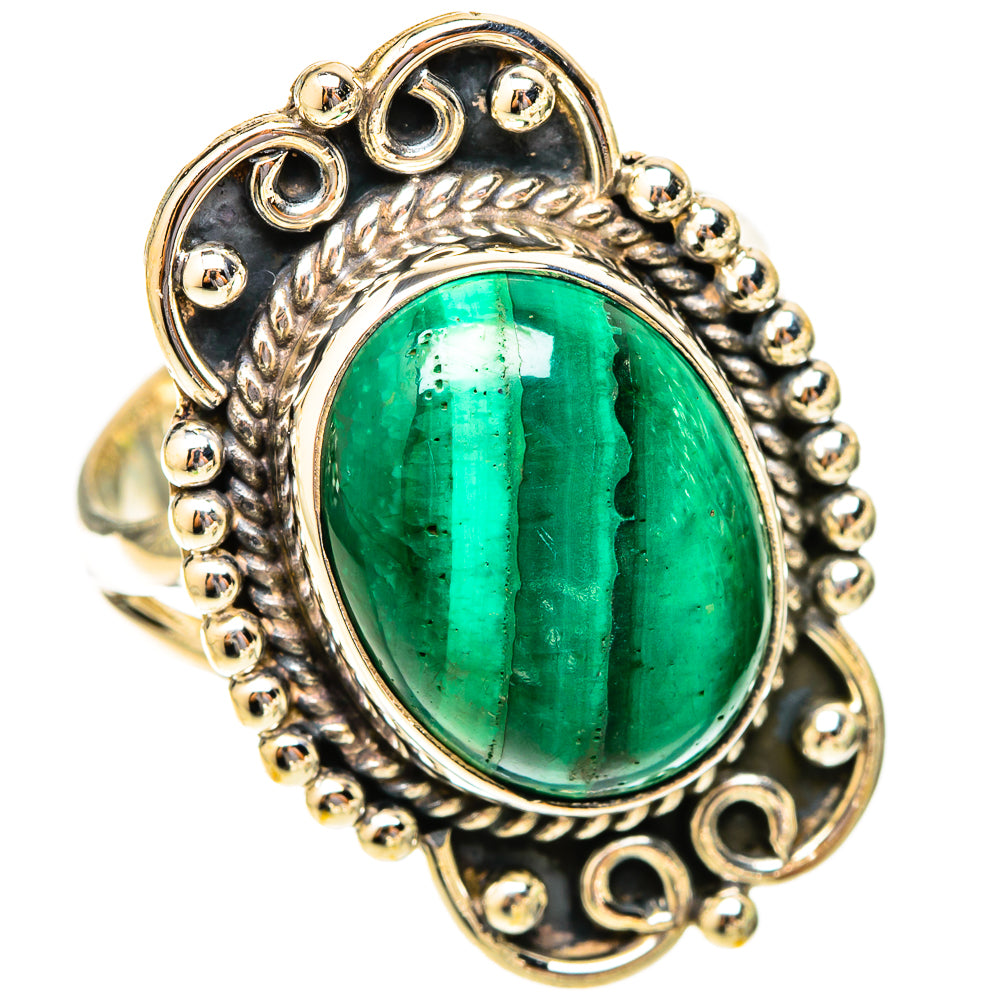 Malachite Rings handcrafted by Anasilvercos - RING120031 - Photo 2