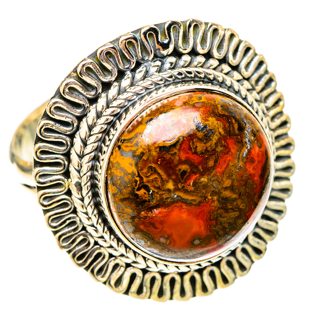 Moroccan Agate Rings handcrafted by Anasilvercos - RING120035 - Photo 2