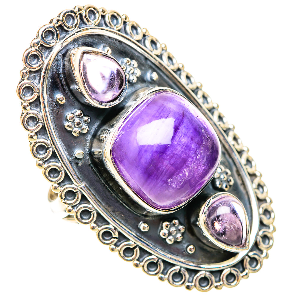 Amethyst Rings handcrafted by Anasilvercos - RING120048 - Photo 2