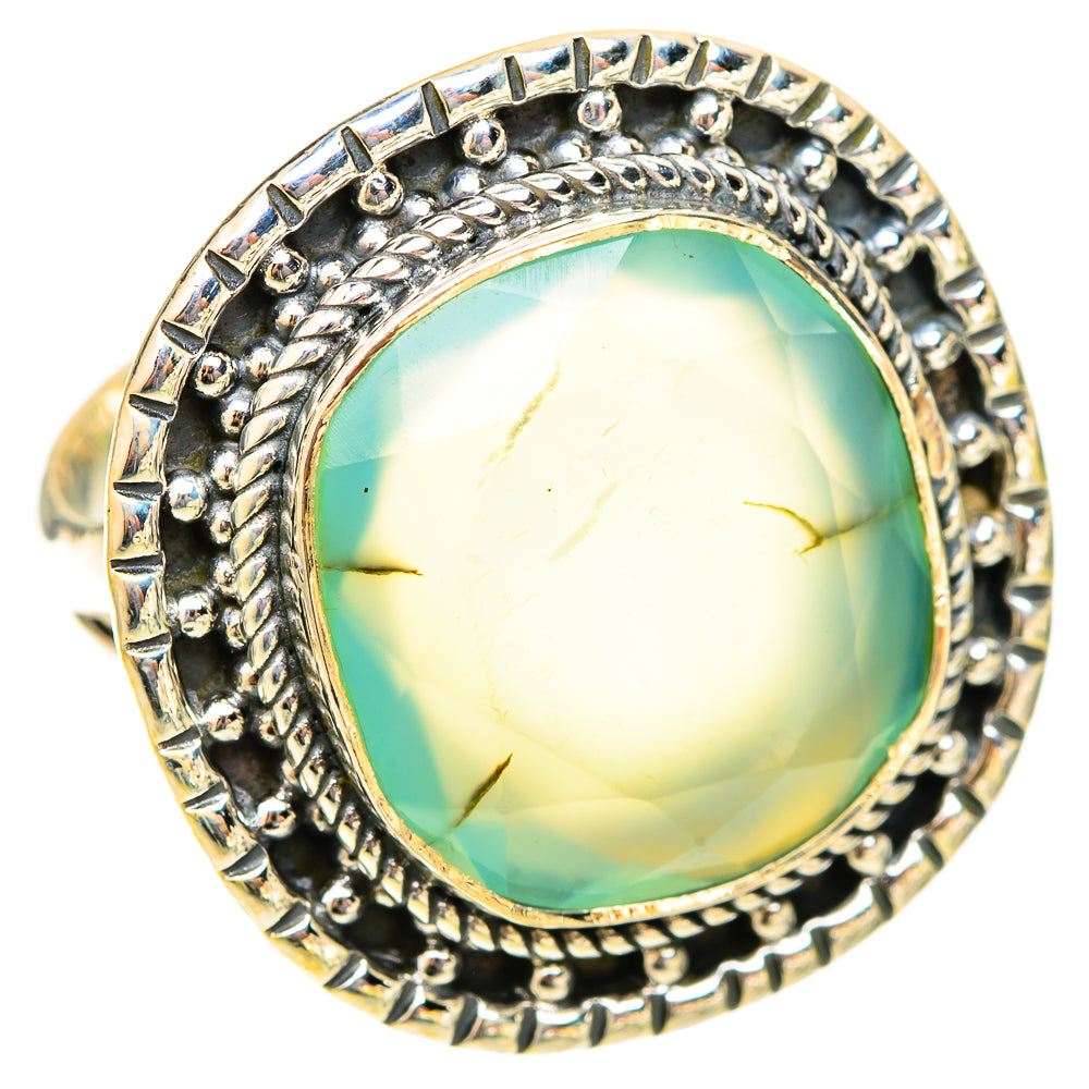 Aqua Chalcedony Rings handcrafted by Anasilvercos - RING120077 - Photo 2